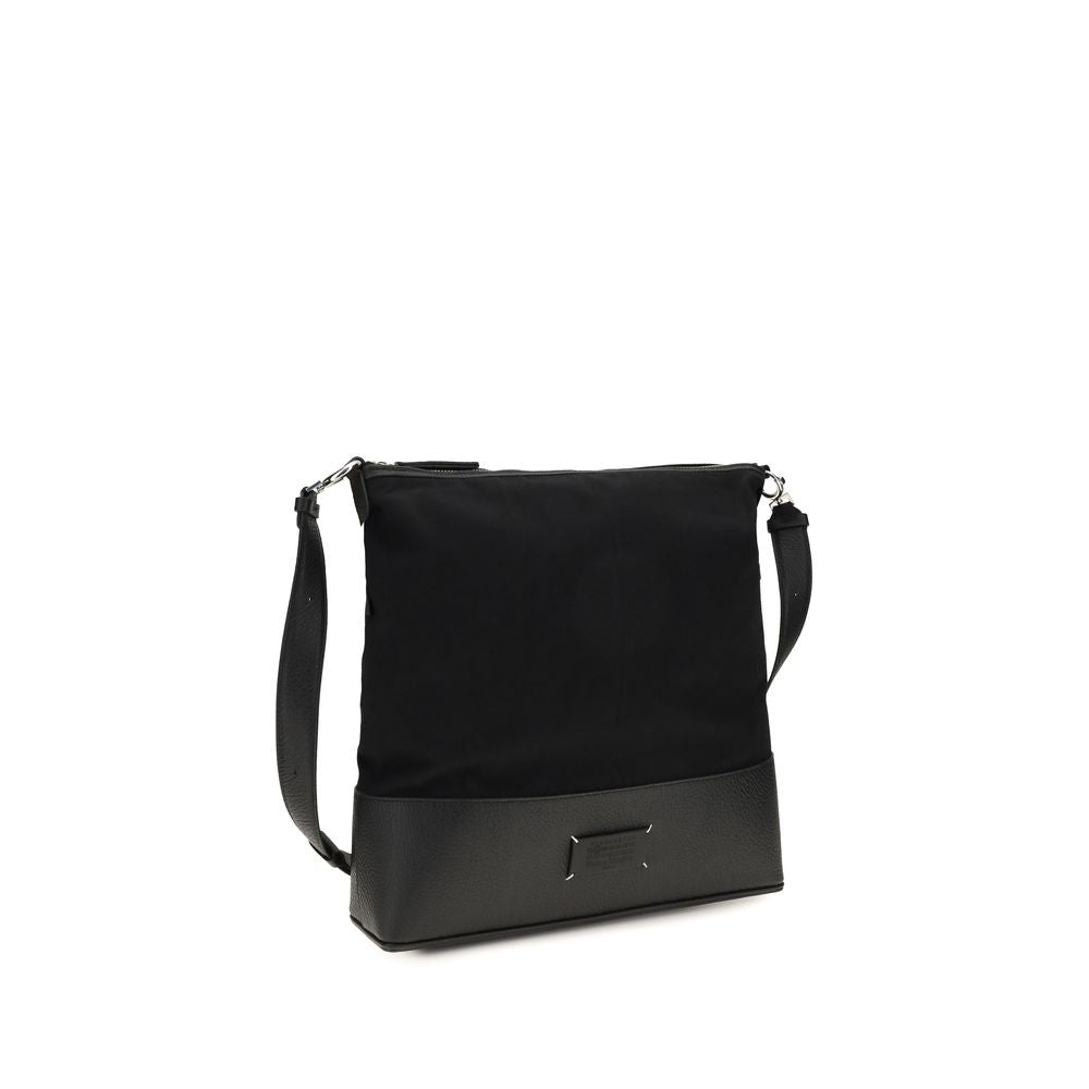 Maison Margiela Black Calf Leather Hobo Shoulder Bag