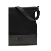 Maison Margiela Black Calf Leather Hobo Shoulder Bag