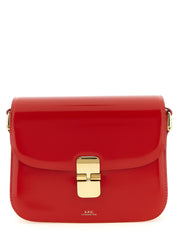 A.P.C. Red Cowhide Crossbody Bag