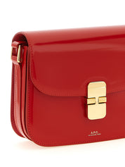 A.P.C. Red Cowhide Crossbody Bag