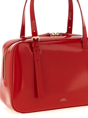 A.P.C. Red Cow Leather Handbag