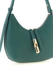 Furla Green Calfskin Shoulder Bag