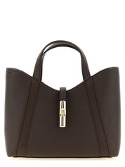 Furla Dark Brown Calfskin Tote Bag