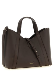 Furla Dark Brown Calfskin Tote Bag