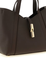 Furla Dark Brown Calfskin Tote Bag