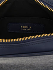 Furla Navy Blue Calfskin Handbag