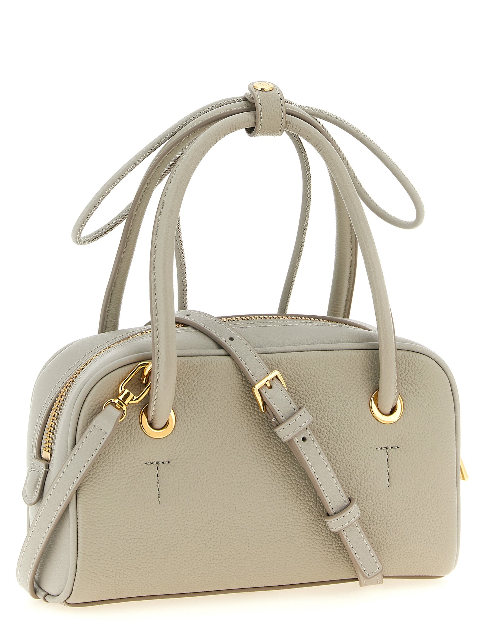 Furla Gray Calfskin Handbag