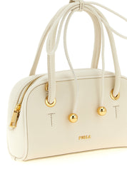 Furla Cream White Calfskin Handbag