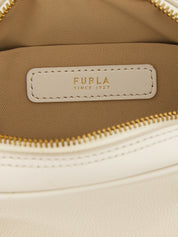 Furla Cream White Calfskin Handbag