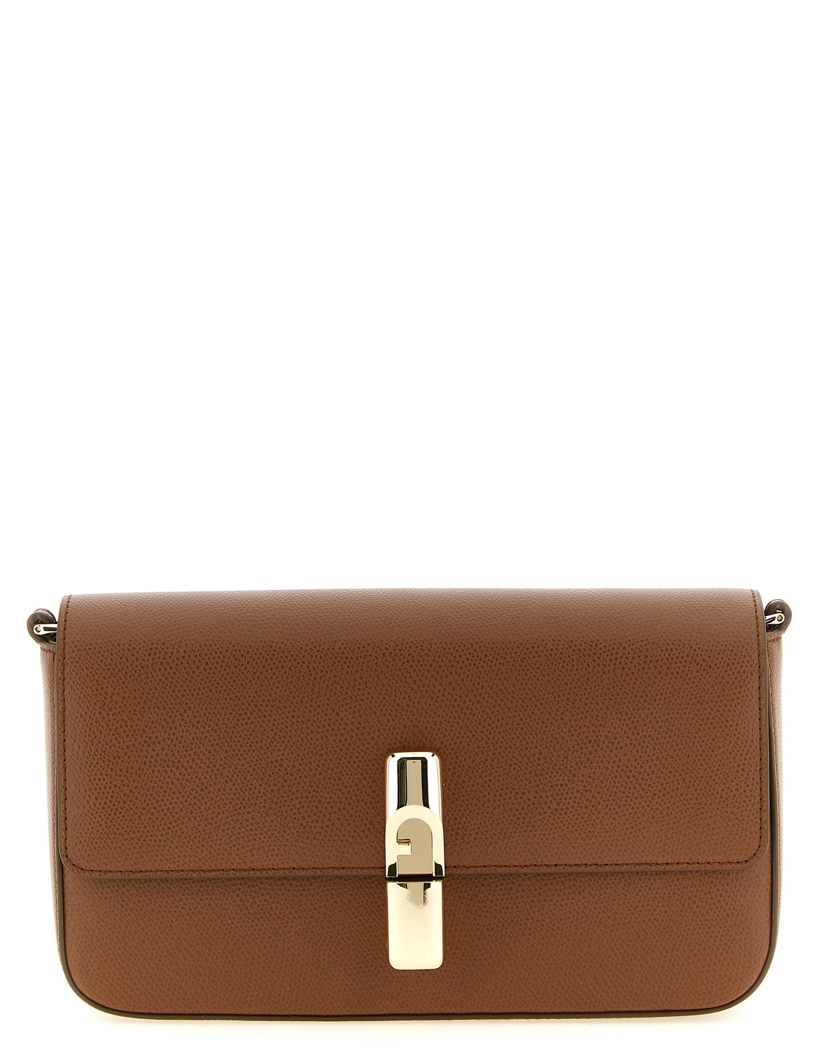 Furla Cognac Calfskin Crossbody Bag