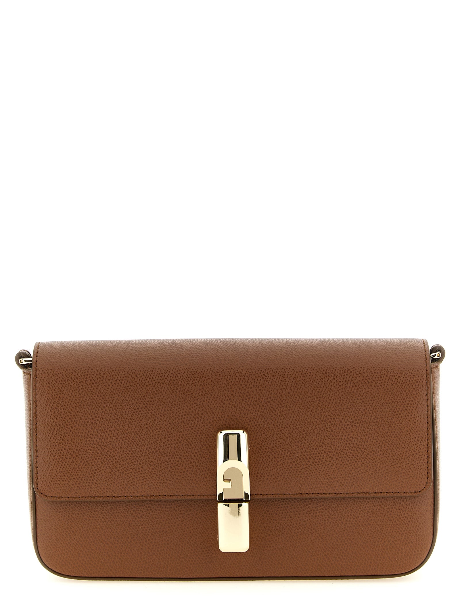 Furla Cognac Calfskin Crossbody Bag