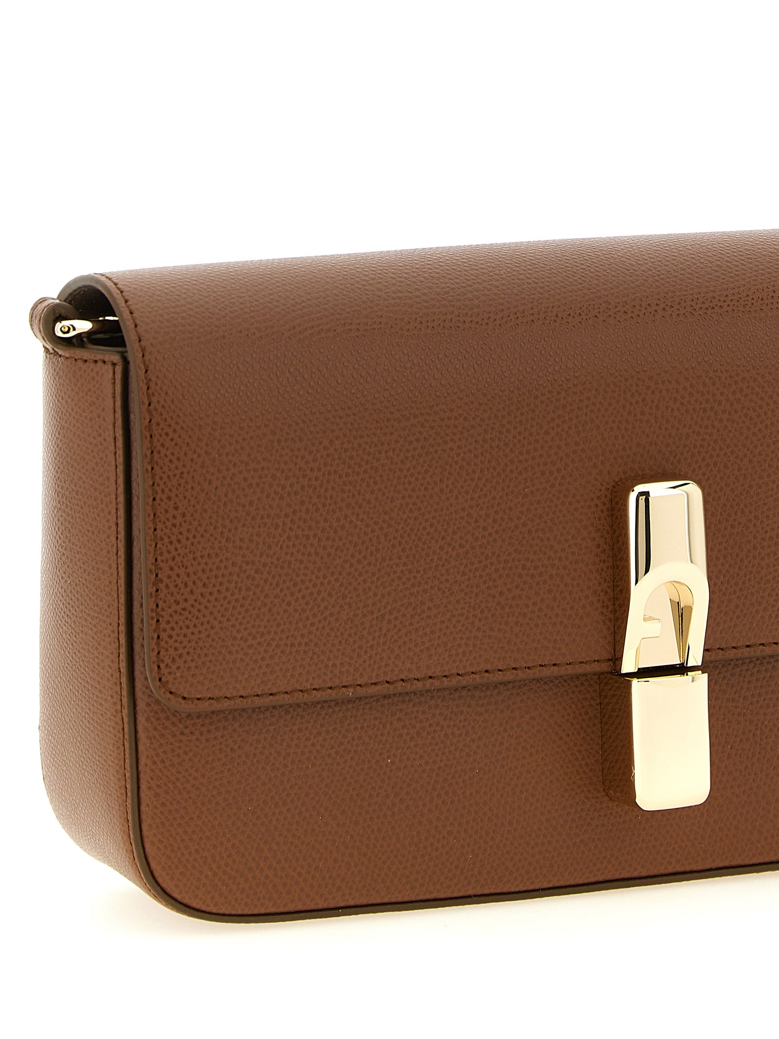 Furla Cognac Calfskin Crossbody Bag
