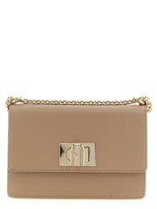 Furla Beige Calfskin Mini Crossbody Bag