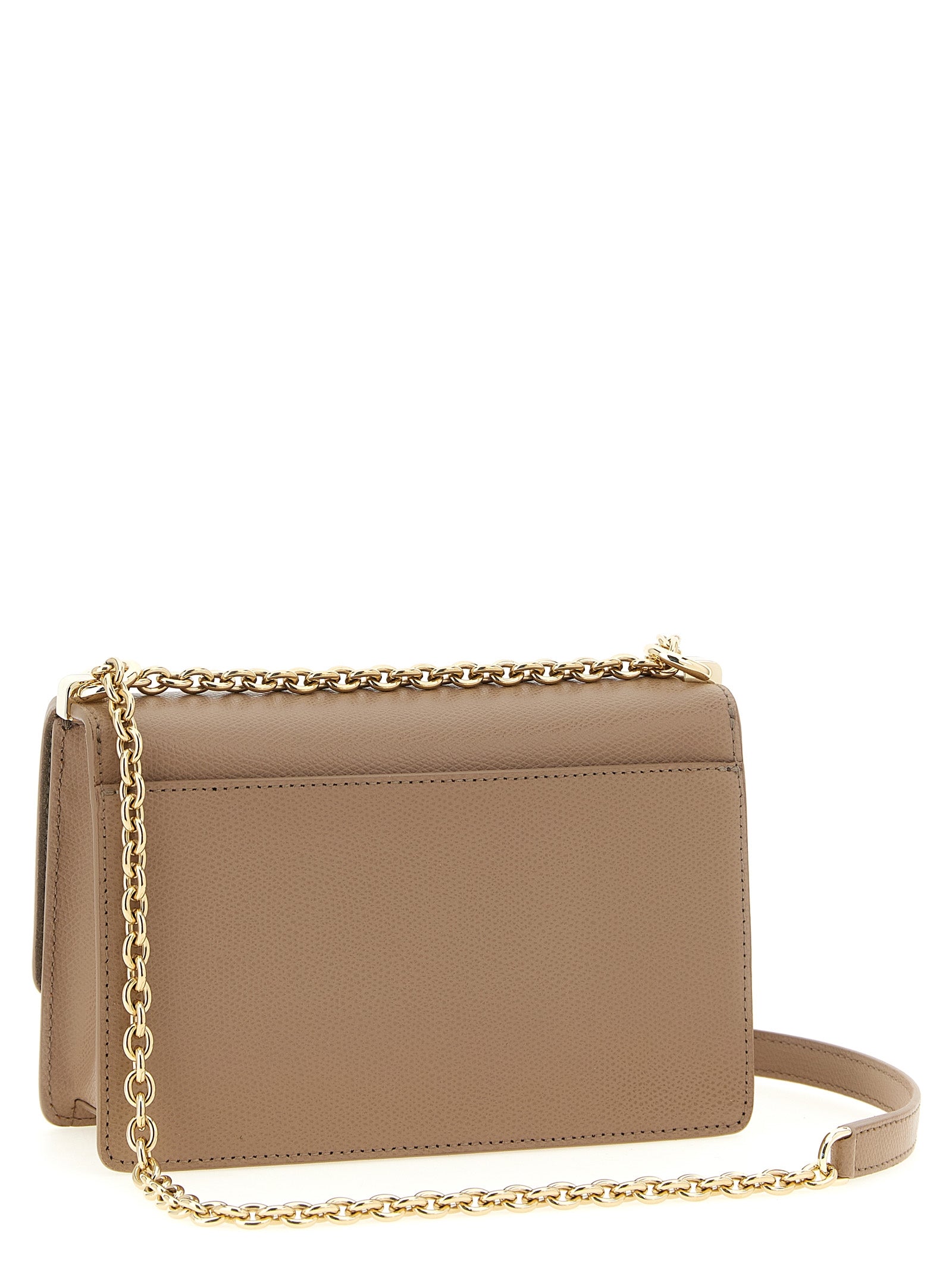 Furla Beige Calfskin Mini Crossbody Bag