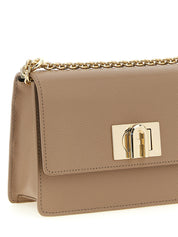 Furla Beige Calfskin Mini Crossbody Bag