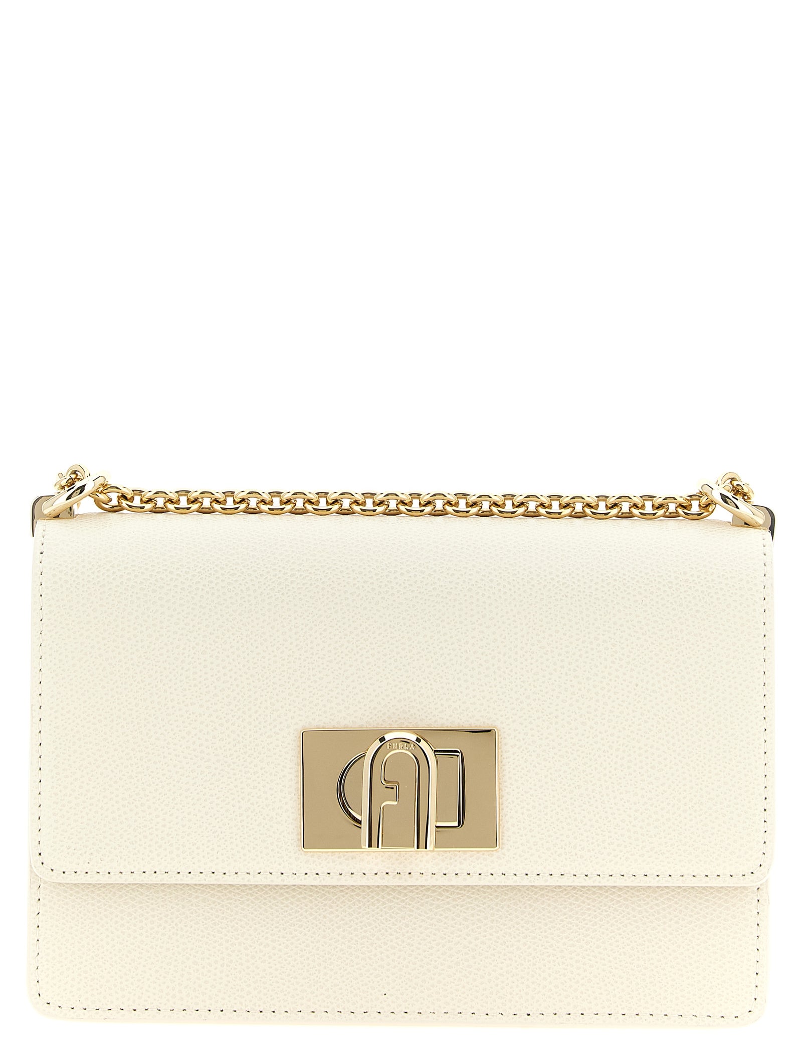 Furla White Calfskin Crossbody Bag