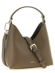 Furla Green Calfskin Mini Hobo Bag