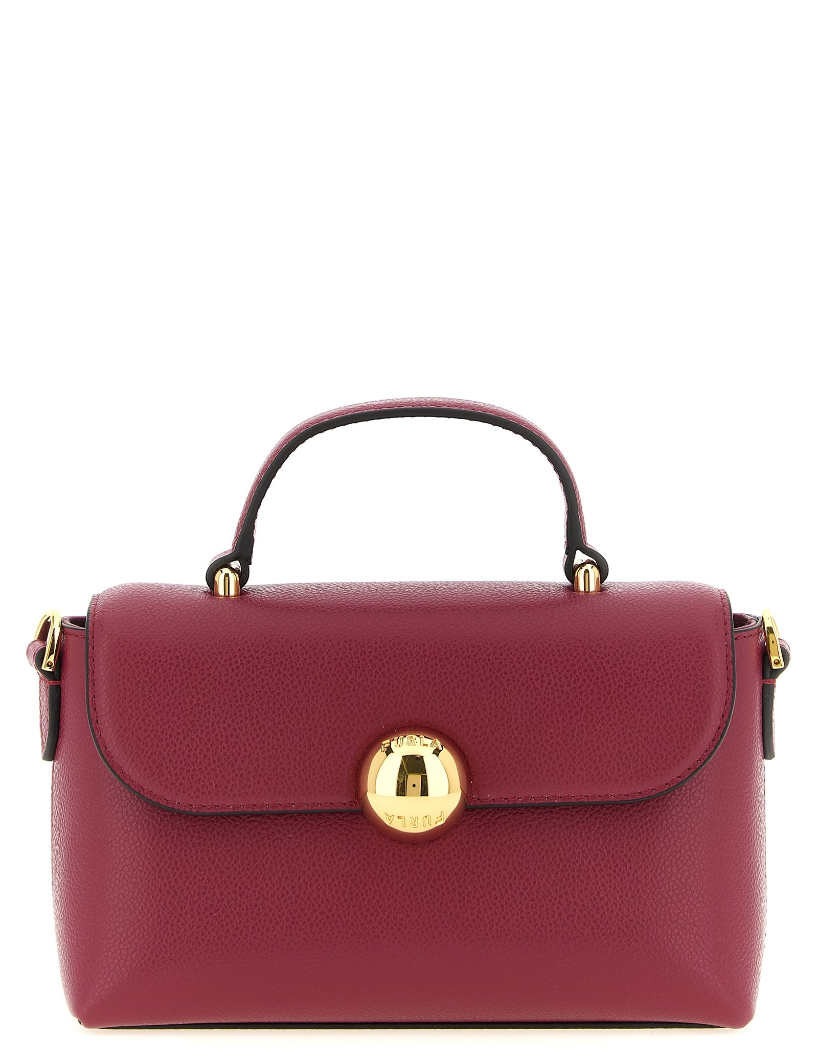 Furla Burgundy Calfskin Mignon Handbag