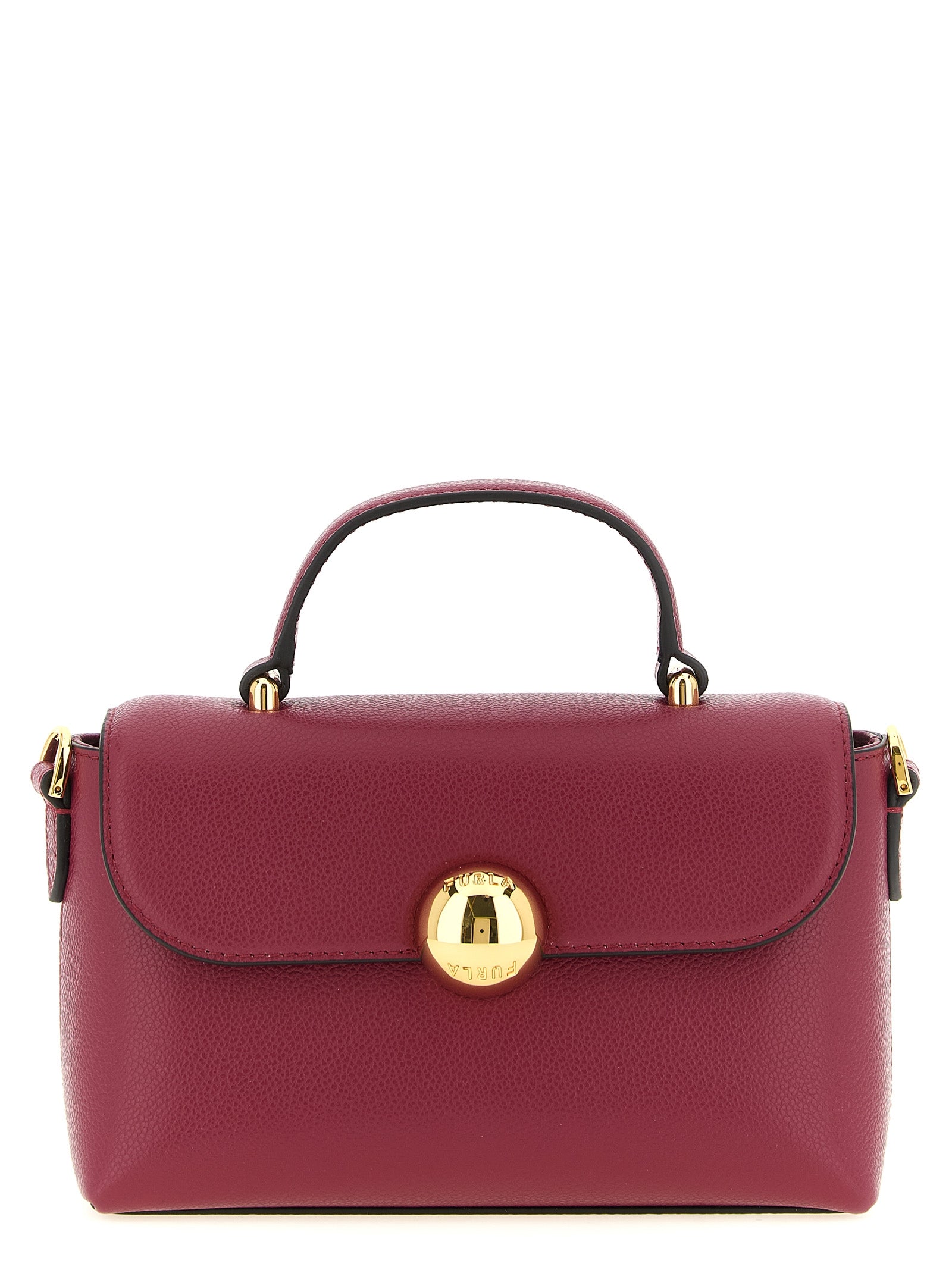 Furla Burgundy Calfskin Mignon Handbag