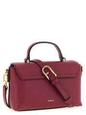 Furla Burgundy Calfskin Mignon Handbag