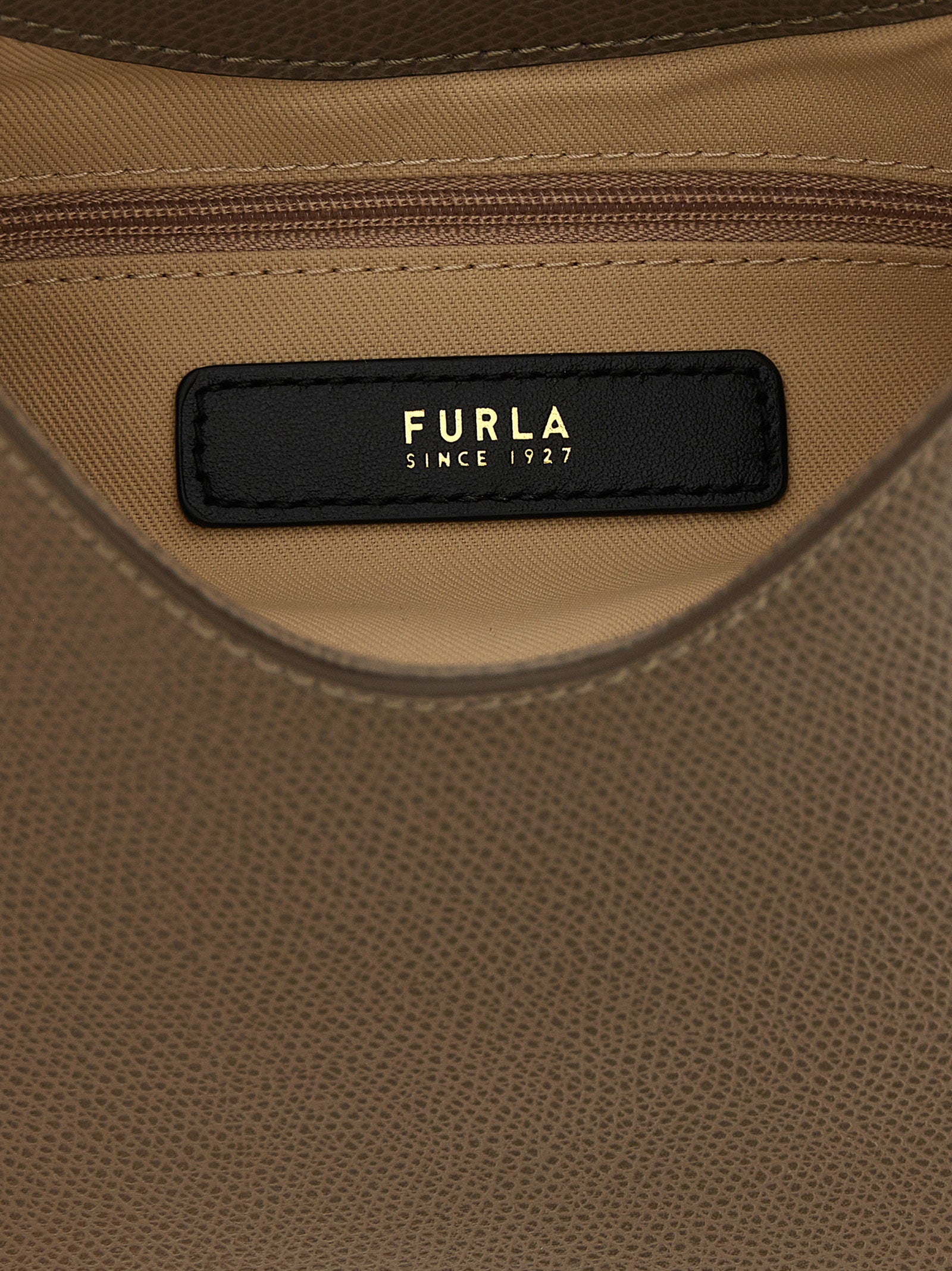 Furla Green Calfskin Mini Hobo Bag