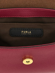Furla Burgundy Calfskin Mignon Handbag