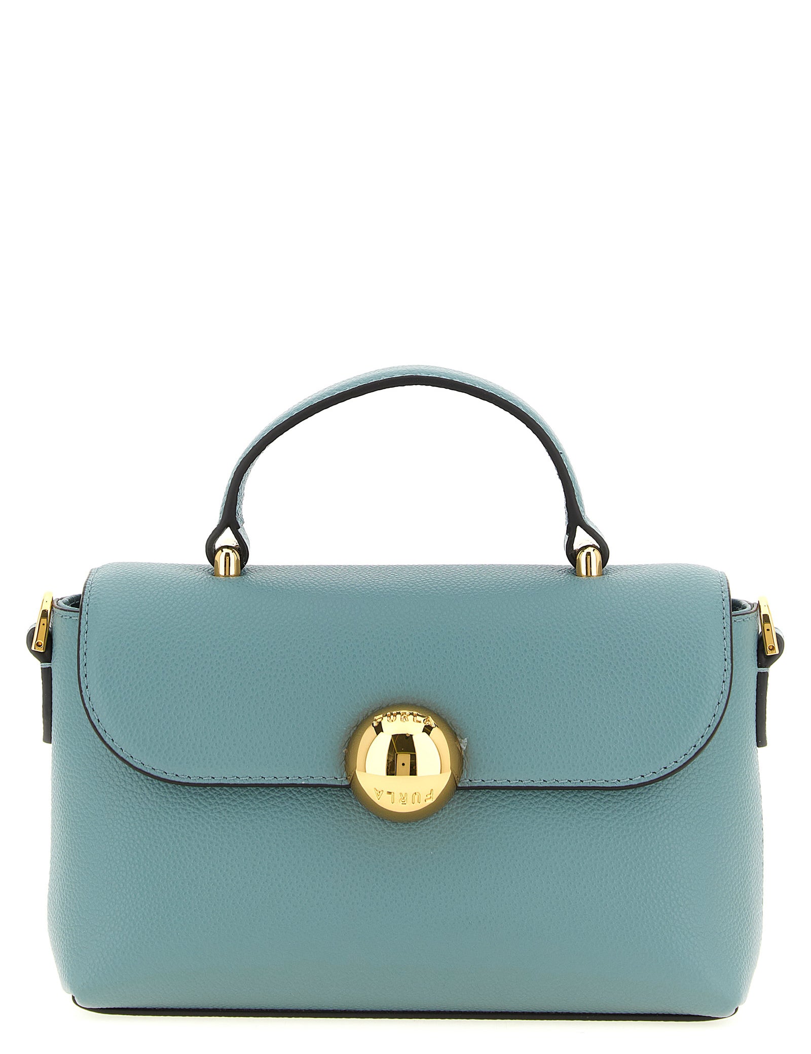 Furla Light Blue Calfskin Mignon Handbag