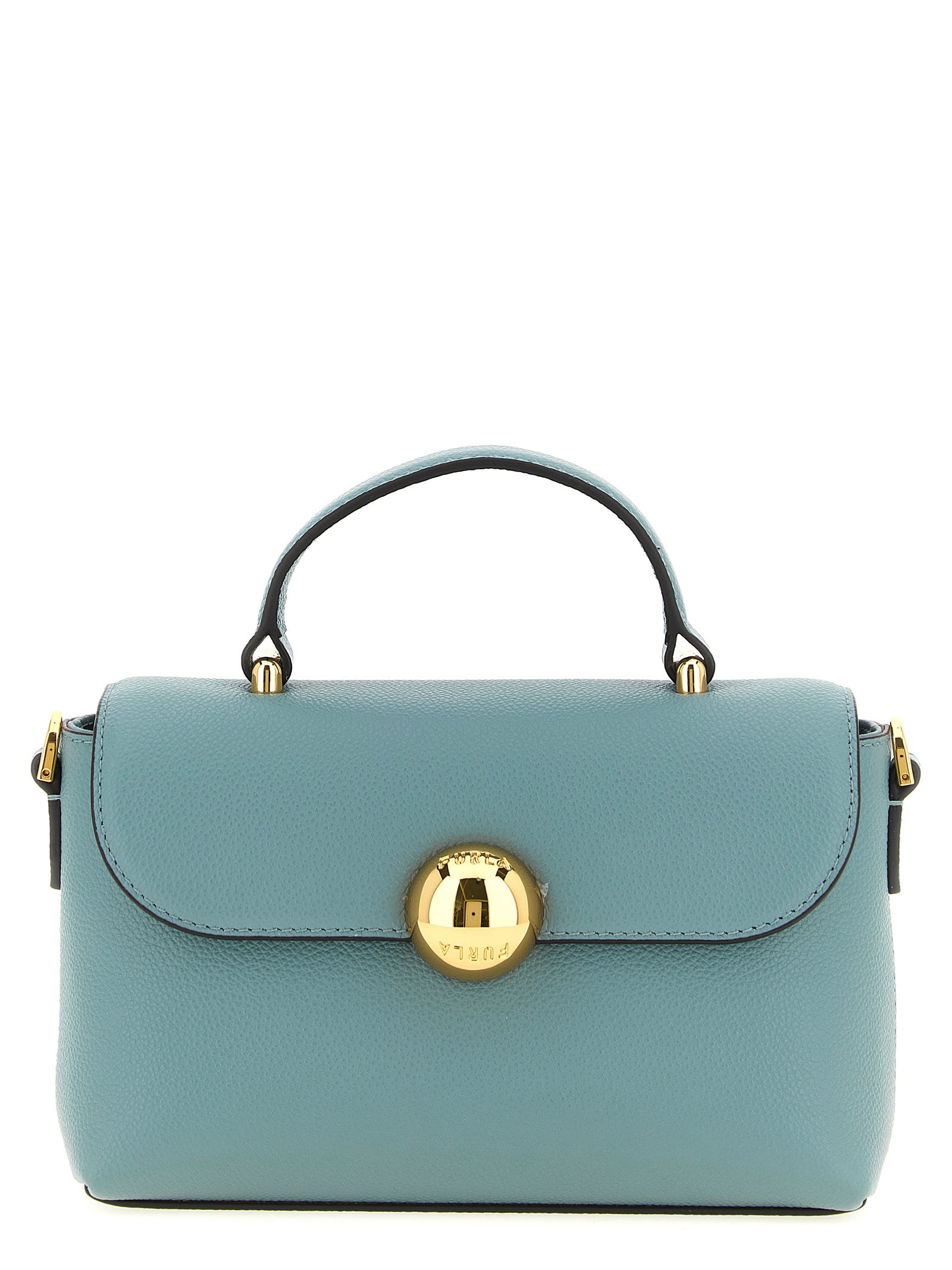 Furla Light Blue Calfskin Mignon Handbag