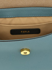Furla Light Blue Calfskin Mignon Handbag