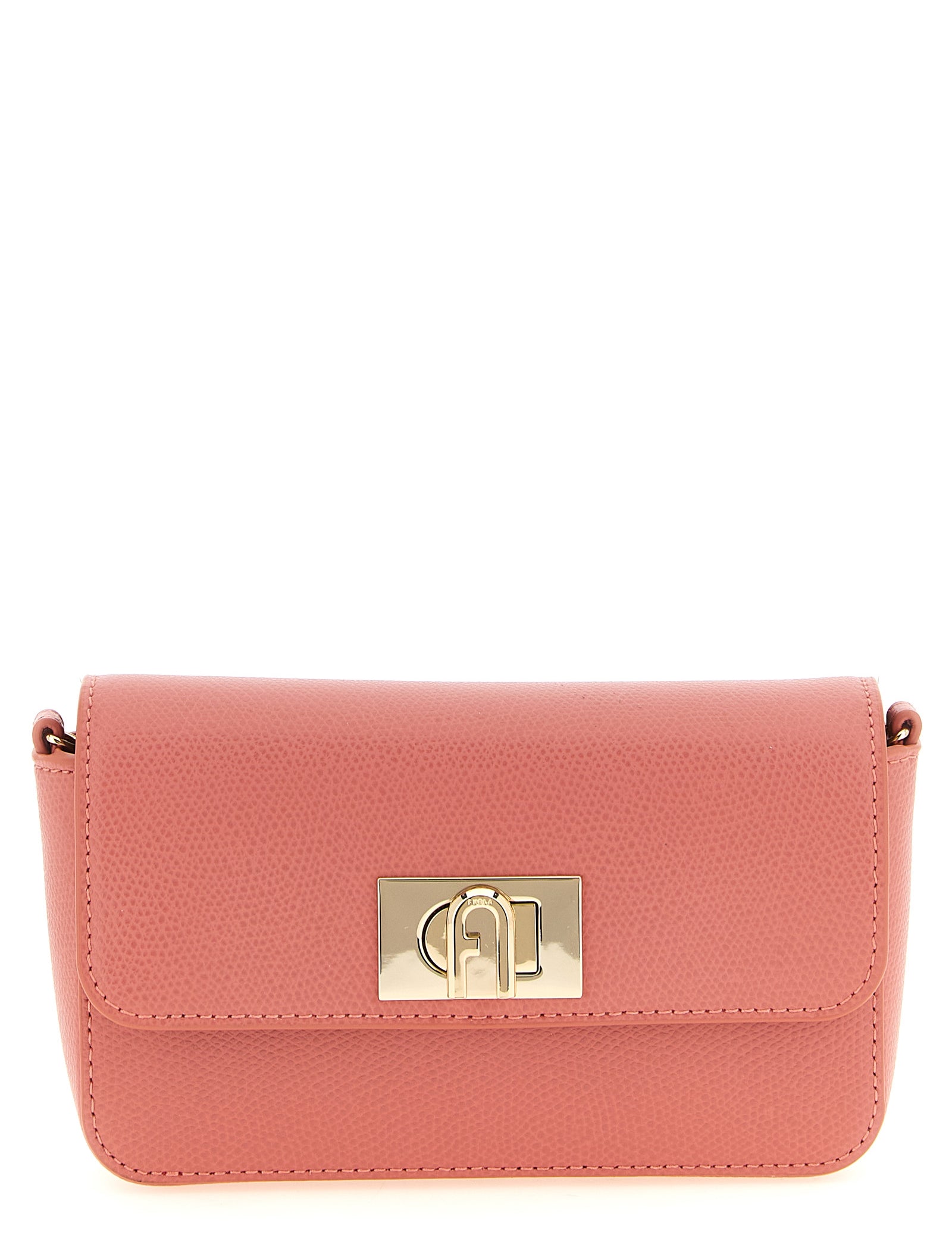 Furla Pink Calfskin Mini Crossbody Bag
