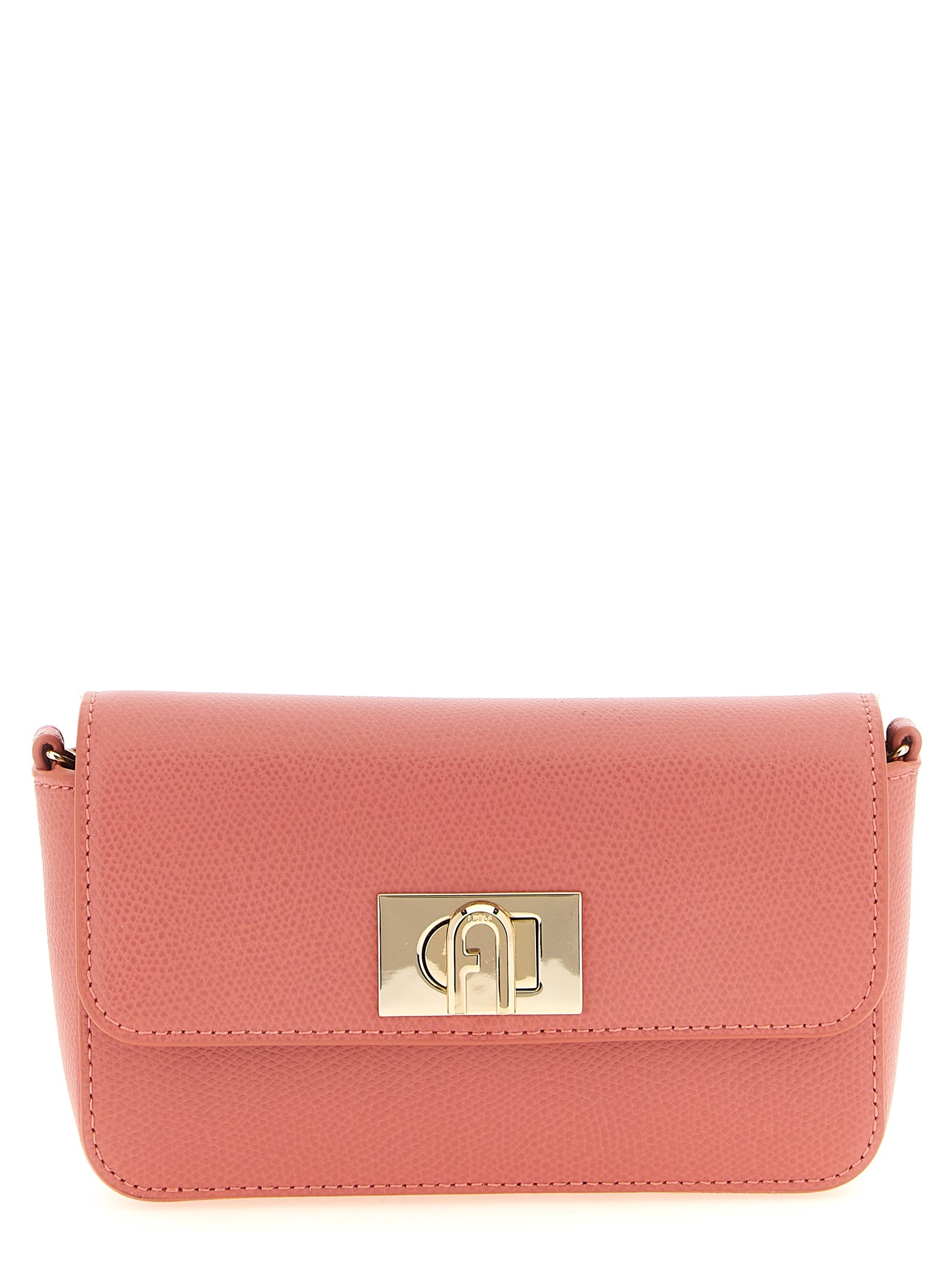 Furla Pink Calfskin Mini Crossbody Bag