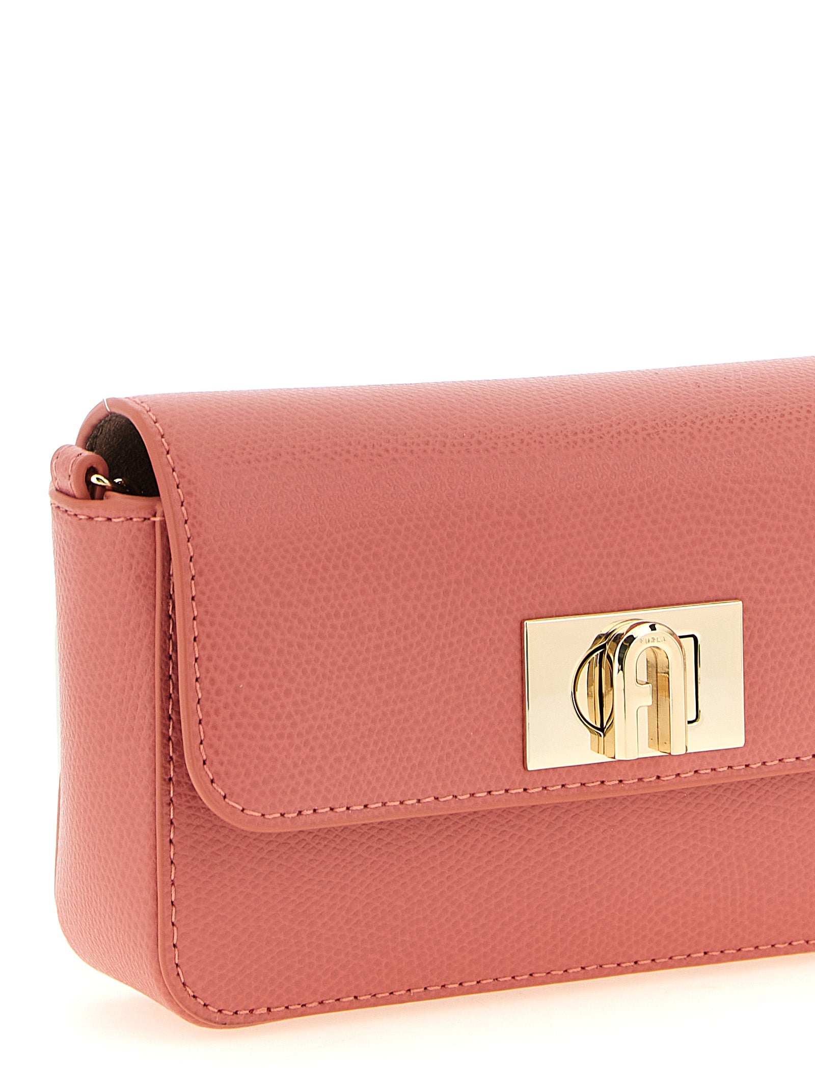 Furla Pink Calfskin Mini Crossbody Bag
