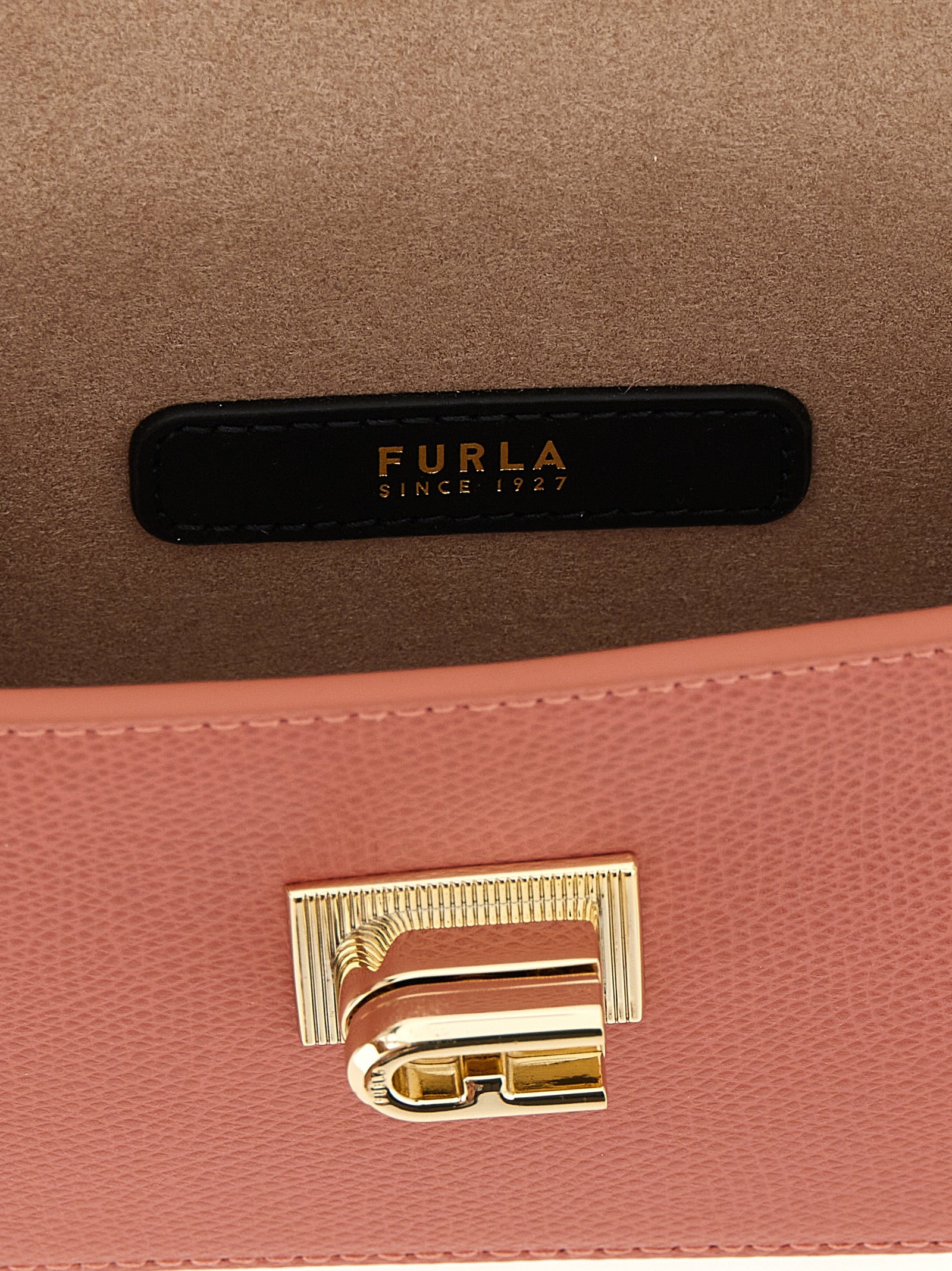 Furla Pink Calfskin Mini Crossbody Bag