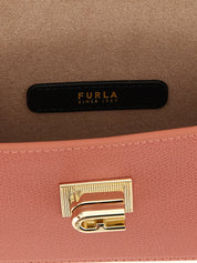 Furla Pink Calfskin Mini Crossbody Bag