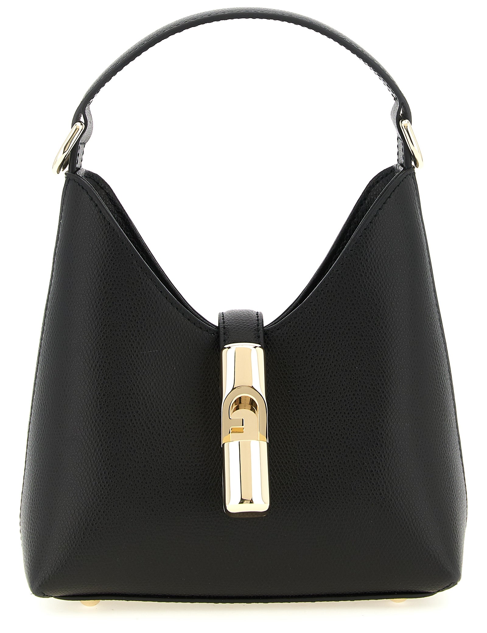Furla Black Calfskin Mini Handbag