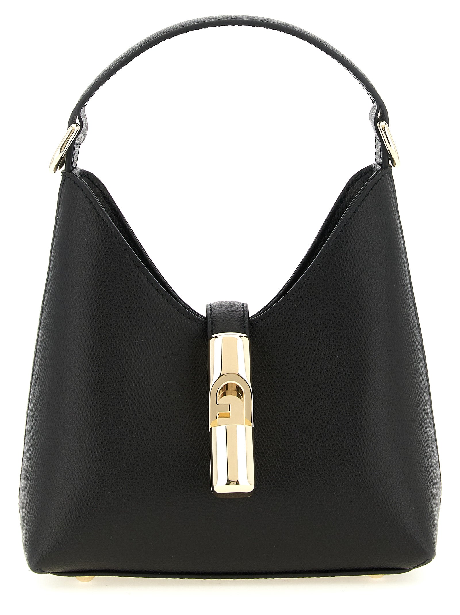 Furla Black Calfskin Mini Handbag
