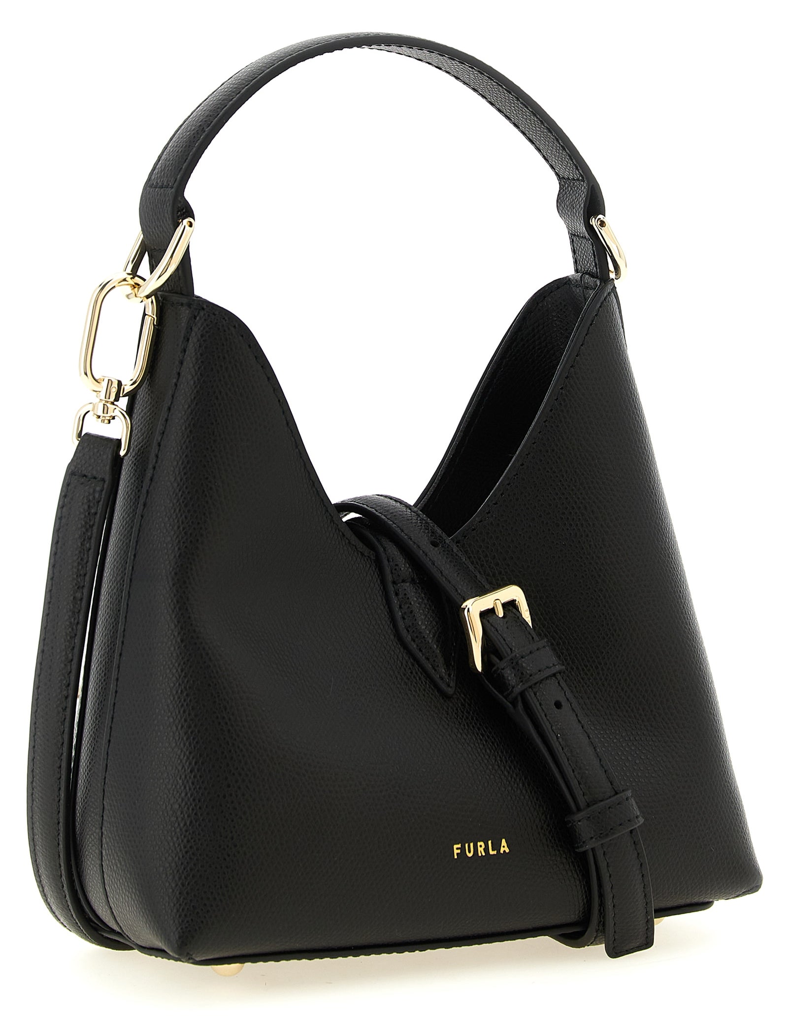 Furla Black Calfskin Mini Handbag