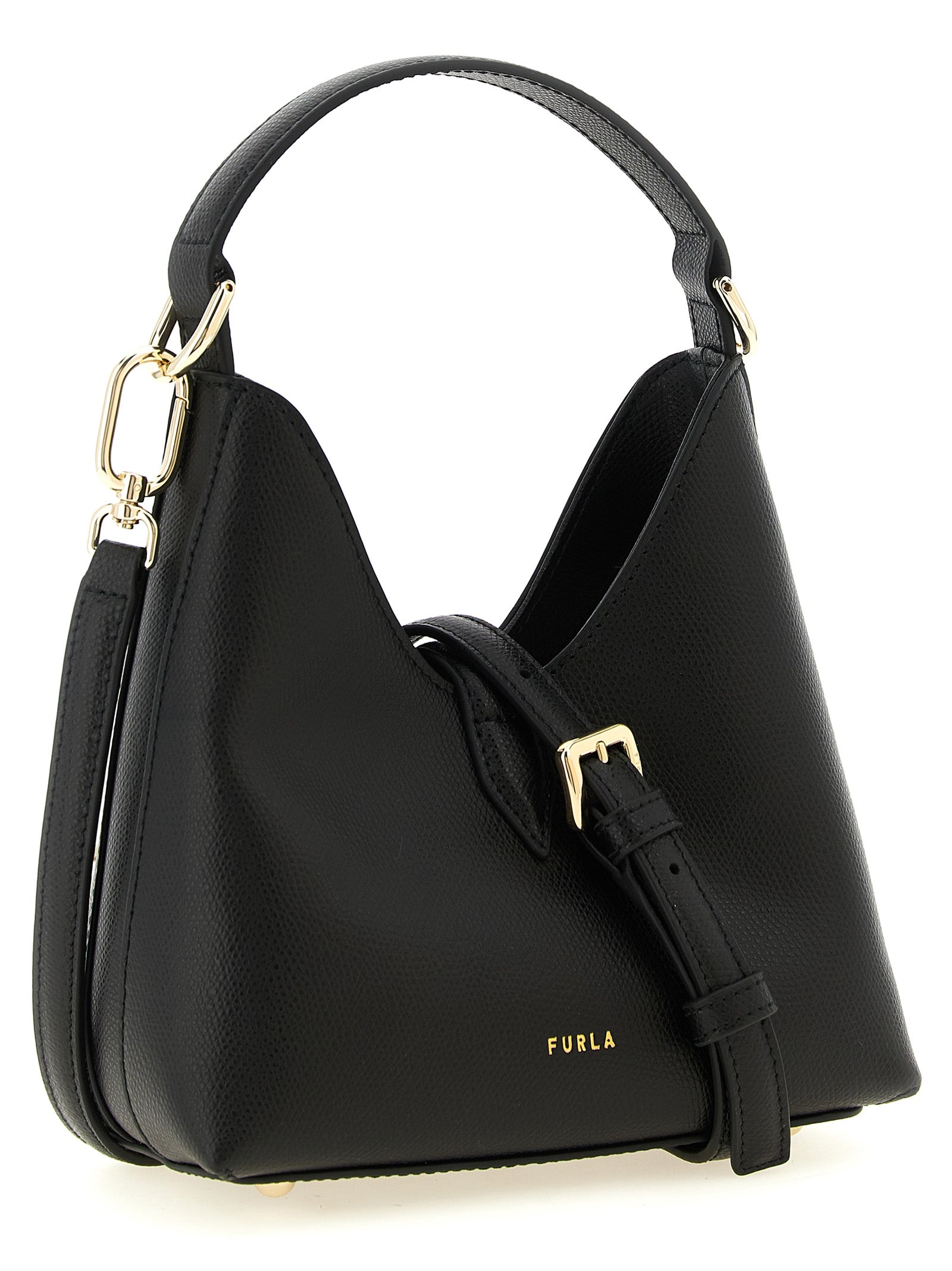 Furla Black Calfskin Mini Handbag