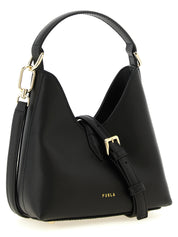 Furla Black Calfskin Mini Handbag