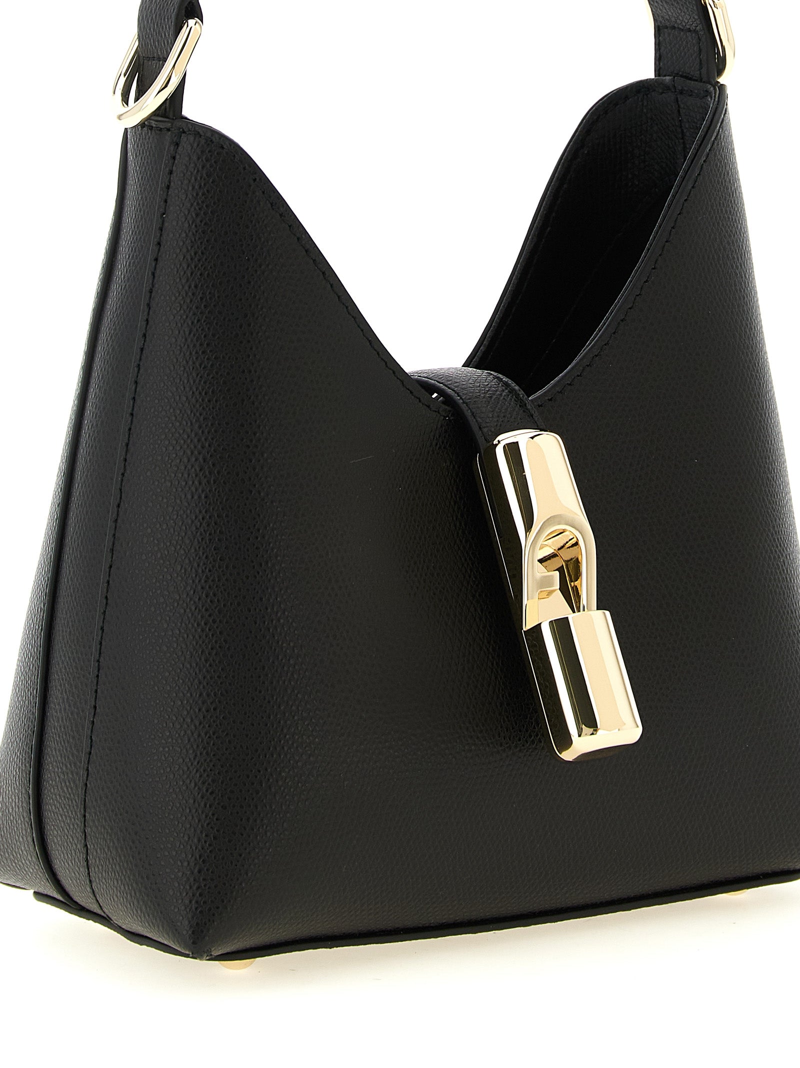 Furla Black Calfskin Mini Handbag