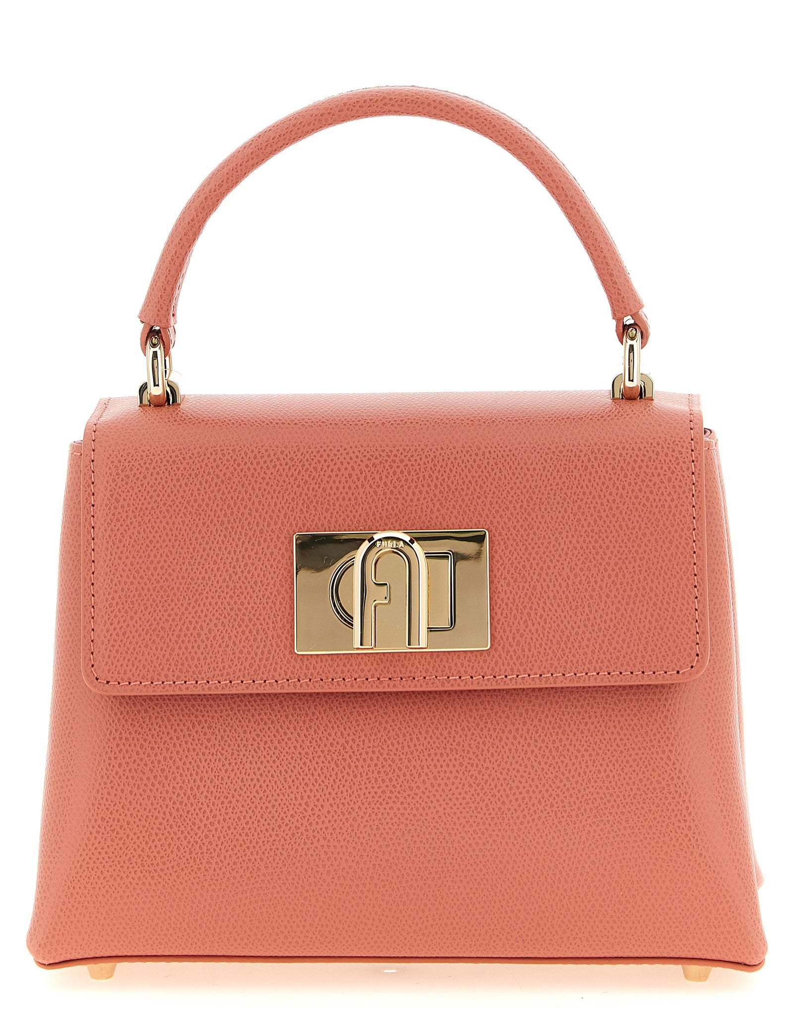 Furla Antique Pink Calfskin Mini Handbag