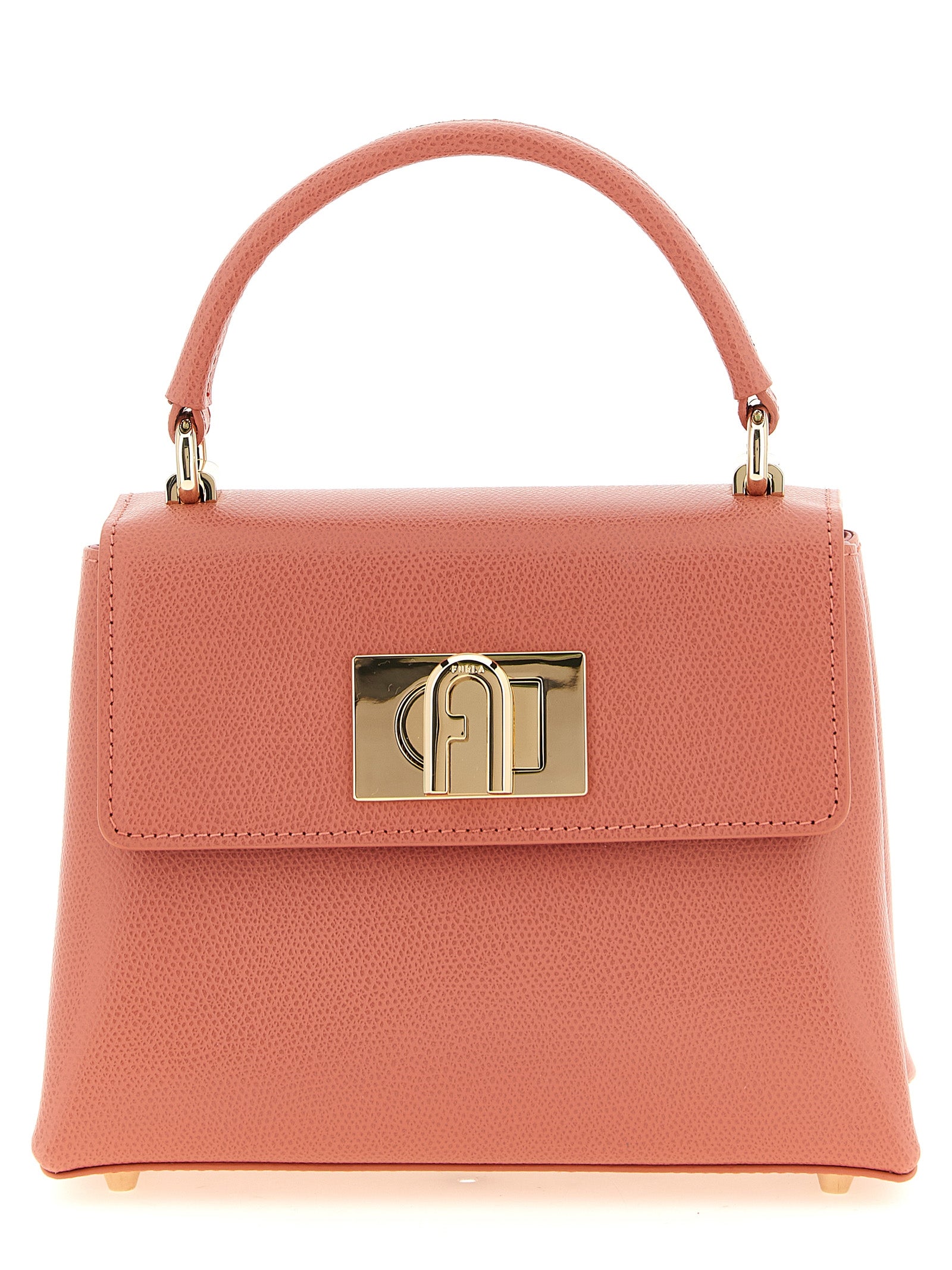 Furla Antique Pink Calfskin Mini Handbag