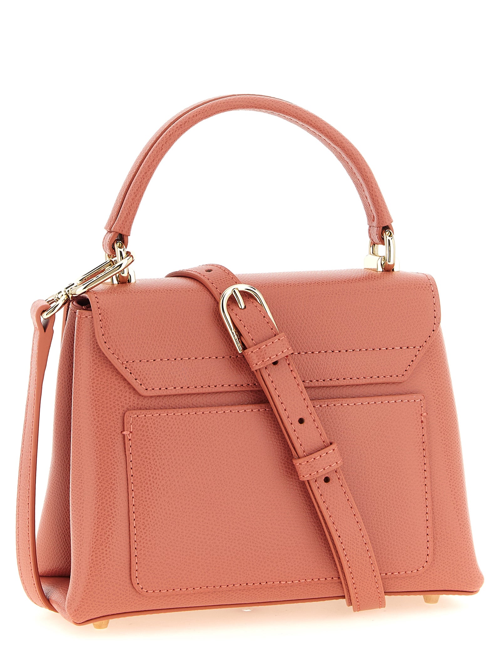Furla Antique Pink Calfskin Mini Handbag