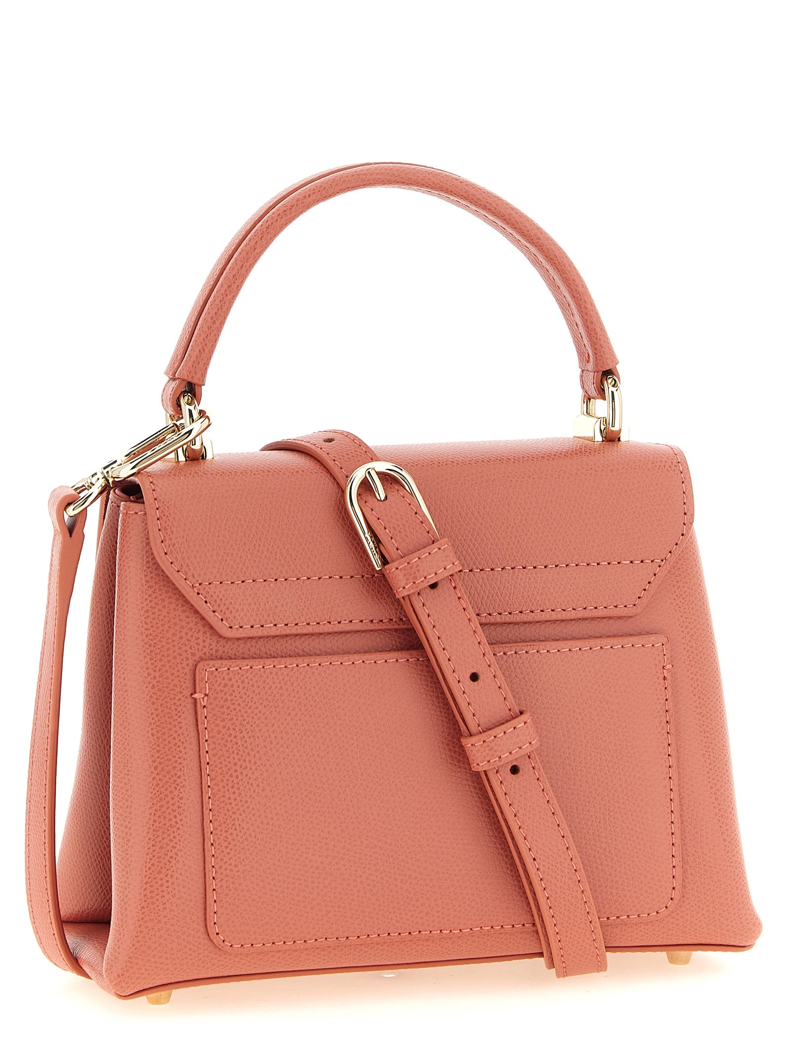 Furla Antique Pink Calfskin Mini Handbag