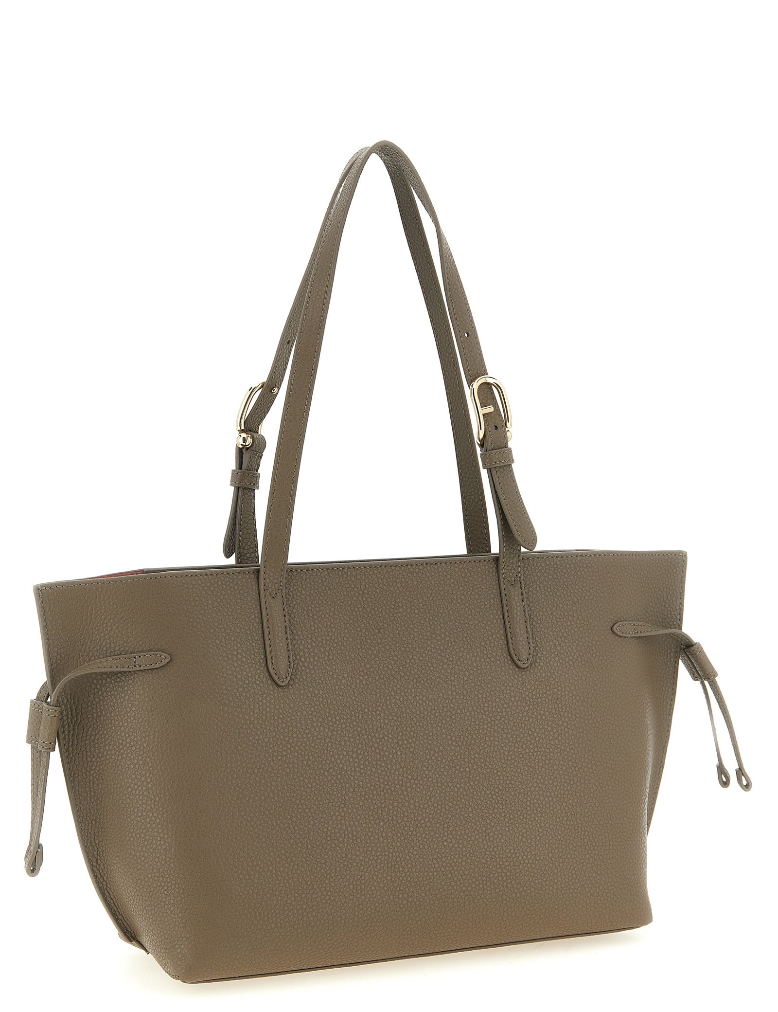 Furla Gray Calfskin Tote Bag
