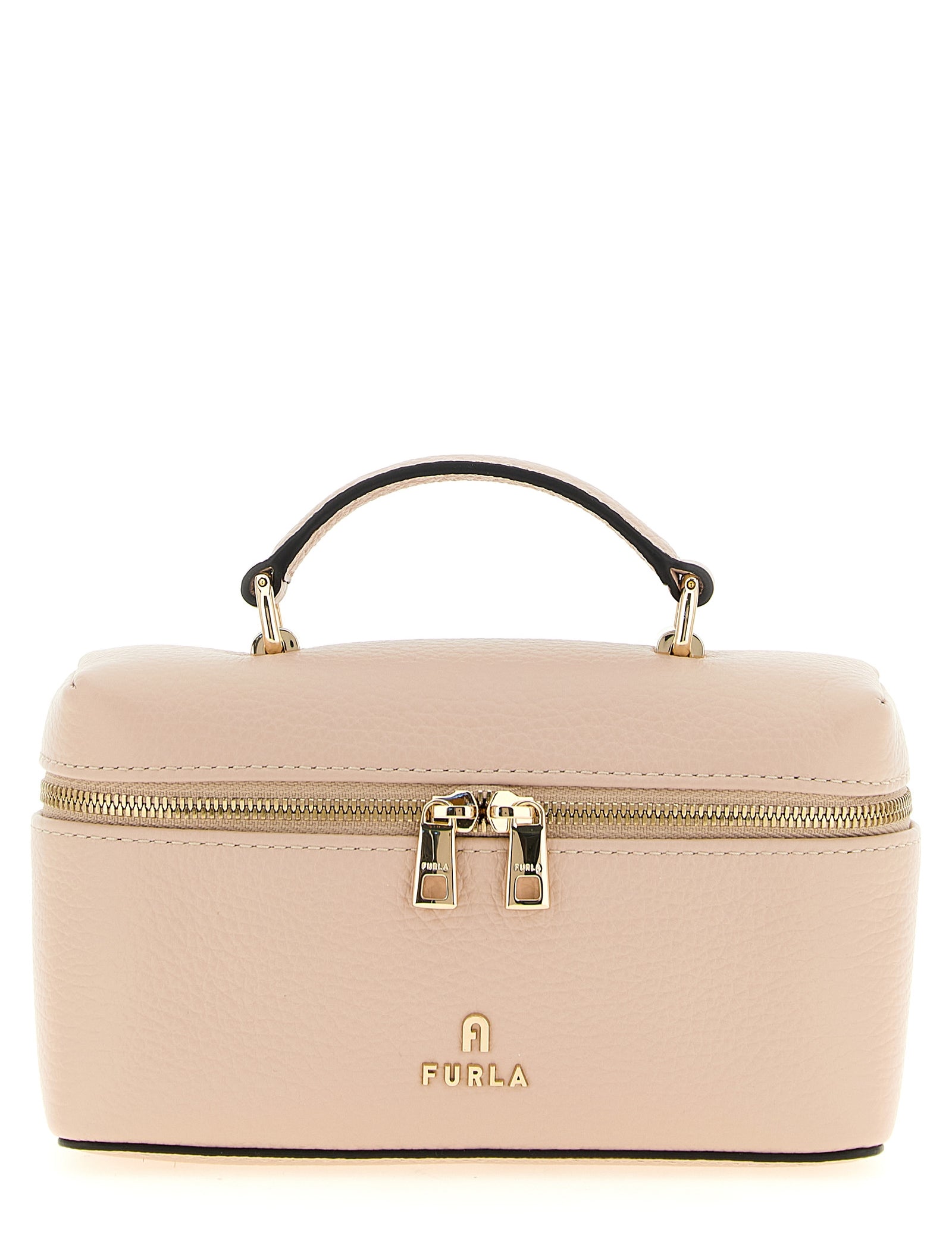 Furla Powder Pink Calfskin Crossbody Bag