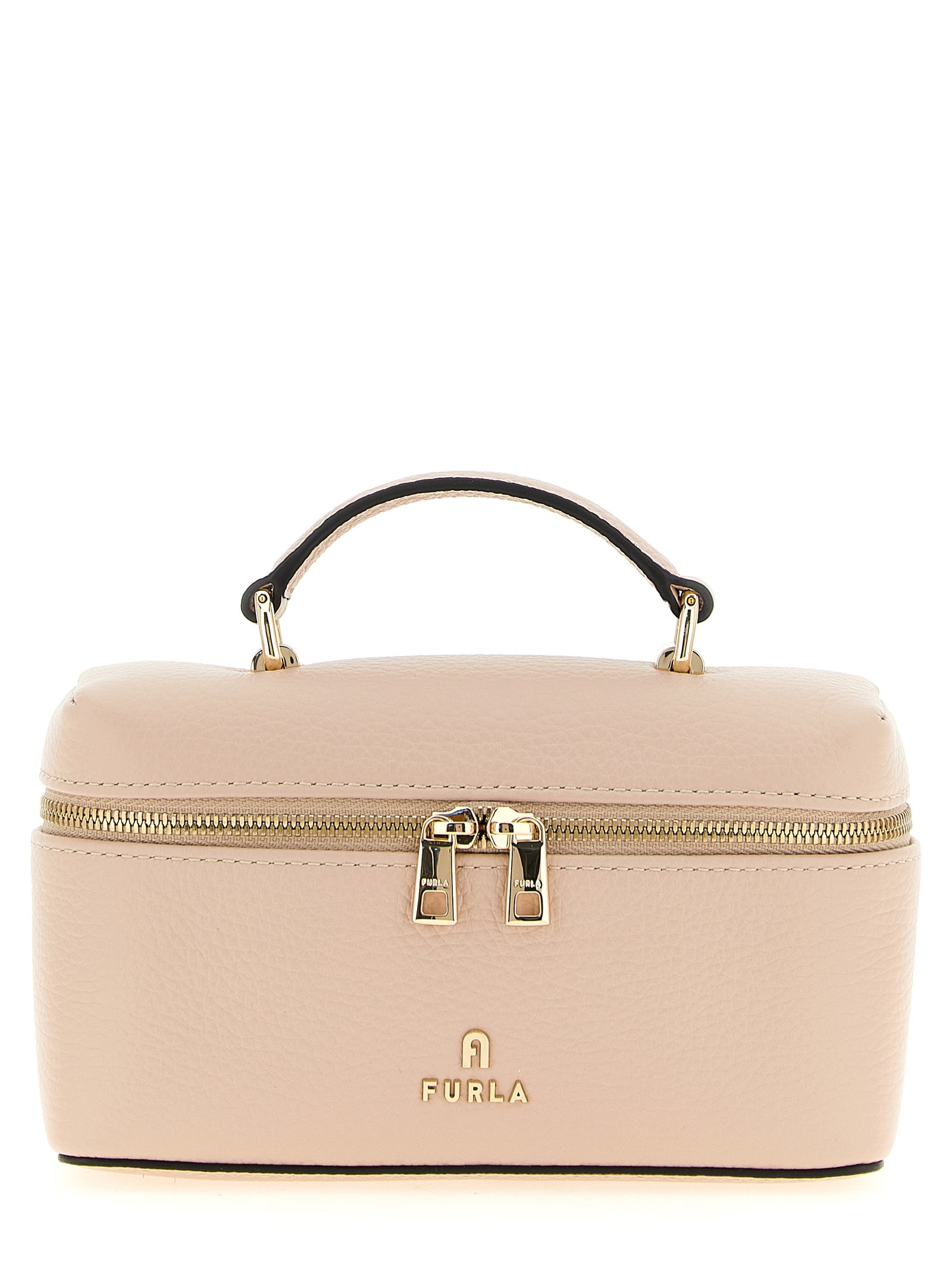 Furla Powder Pink Calfskin Crossbody Bag