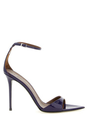 Giuseppe Zanotti Purple Patent Calfskin Stiletto Heel Sandals
