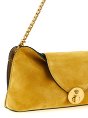 Versace Ochre Yellow Calfskin Clutch Bag
