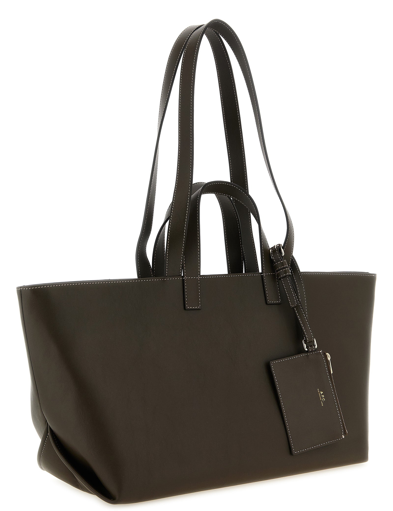 A.P.C. Brown Cowhide Tote Bag